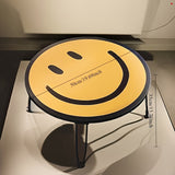 Mesita plegable moderna amarilla, mesa de salón para libros, revistas y computadoras, 3 tamaños disponibles - decoración para hogar, oficina, dormitorio o cocina