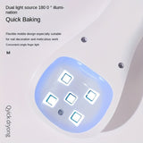 Mini lámpara de gel LED para arte de uñas - 30 segundos de secado rápido con pantalla digital, lámpara de secado de uñas portátil recargable por USB para uso en casa y salón, blanco, lámpara de secado de uñas, equipo de salón, herramienta de belleza mode