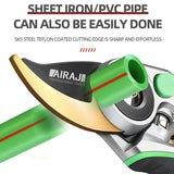 1 pieza de Tijeras de Podar Ergonómicas AIRAJ - Afiladas, Duraderas y Seguras para el Cuidado Sin Esfuerzo de las Plantas, No Requiere Montaje - Diseño y Verde con Mangos Cómodos - Perfecto para Todas las Estaciones - Regalo Ideal para Jardineros y Amant