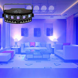 [Luz Estroboscópica Dinámica de Metal] YSH Luz Estroboscópica Dinámica de Metal Negro USB 1ud con Control Remoto - Luces de Fiesta Disco para Clubes Nocturnos, Bares, Cumpleaños, Navidad, Día de San Valentín y Celebraciones de Bodas - Iluminación Decorat