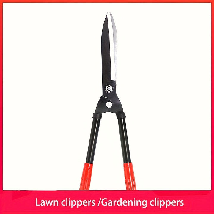 1pc Tijeras de Jardinería de Alta Calidad, Cortahierros para Césped y Arbustos con Mango Largo, Tijeras de Poda para Ramas Altas y Hierba