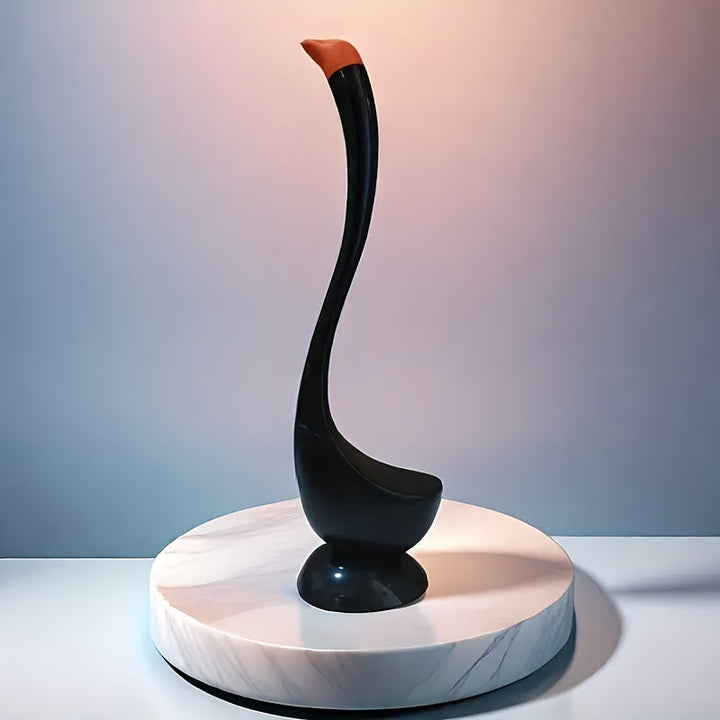 Un conjunto de cepillo de inodoro y soporte con diseño de dos colores, hecho de plástico, diseñado para una limpieza efectiva del baño con cerdas de 360°, adecuado para uso en casa, oficina y hoteles.