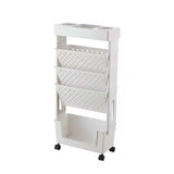 Estantería de 5 Niveles con Ruedas - Almacenamiento Multifuncional para Libros, Revistas y Periódicos - Ideal para Escuela, Aula, Oficina, Dormitorio o Sala