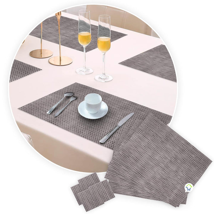 Set Mantel Individual x4 Portavasos Mesa Decorativo Cocina P494