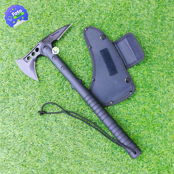 Hacha Táctica Camping Acero Inoxidable Resistente Funda FT001