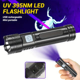 1 pieza, linterna LED de curado de esmalte de uñas, mini linterna portátil negra recargable por USB para cazar escorpiones, inspección de hoteles, detección de artículos de valor, luz suave, ocio y entretenimiento, lámpara de curado de esmalte de uñas