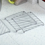 Juego de Soporte para Ollas y Posavasos Multifuncional de Acero Inoxidable - Diseño Antideslizante y Fácil de Limpiar con 4 Bolas Redondas, Ideal para Cocina y Comedor