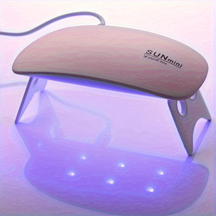 SUNmini / Secador de uñas LED - Máquina de curado de barniz de gel con micro USB, equipo de arte de uñas compacto de plástico para manicuras, herramienta de cuidado de uñas | Secador de uñas compacto | Construcción de plástico, máquina secadora de uñas