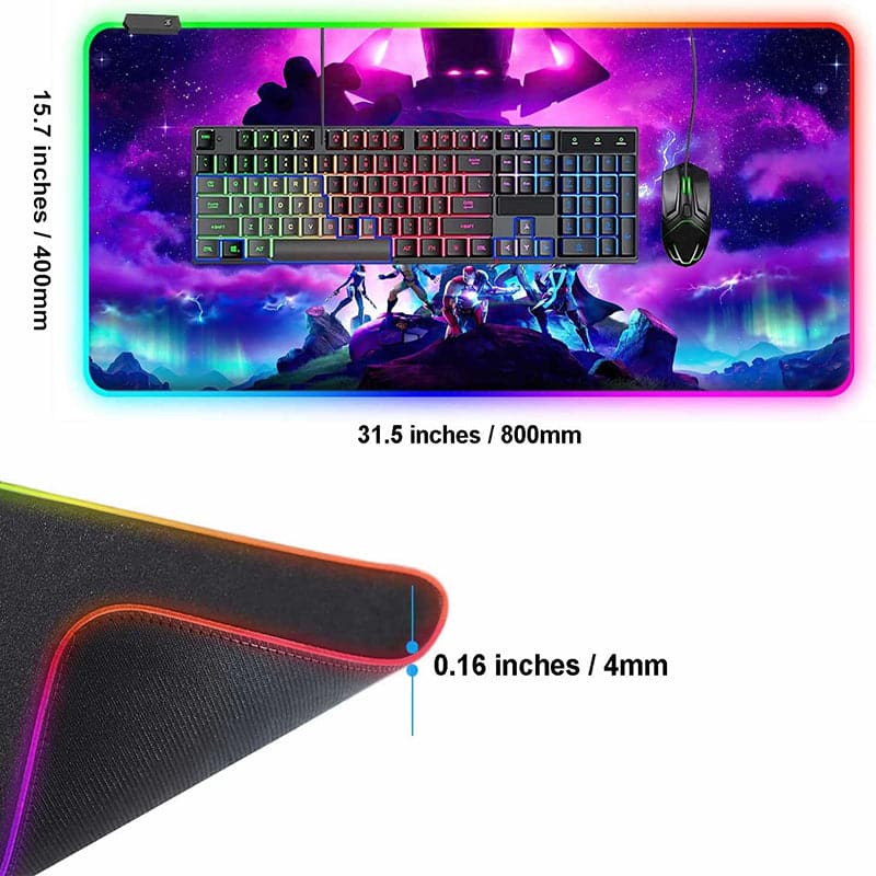 Mousepad RGB con Diseño del Juego Galactus de 1 metro