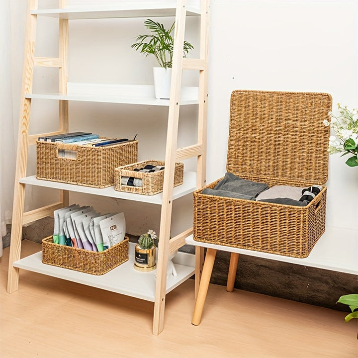 1/2 piezas Caja de almacenamiento para juguetes y snacks elegante y práctica - ideal para decorar baños, dormitorios, cocinas, hogares y canastas de lavandería