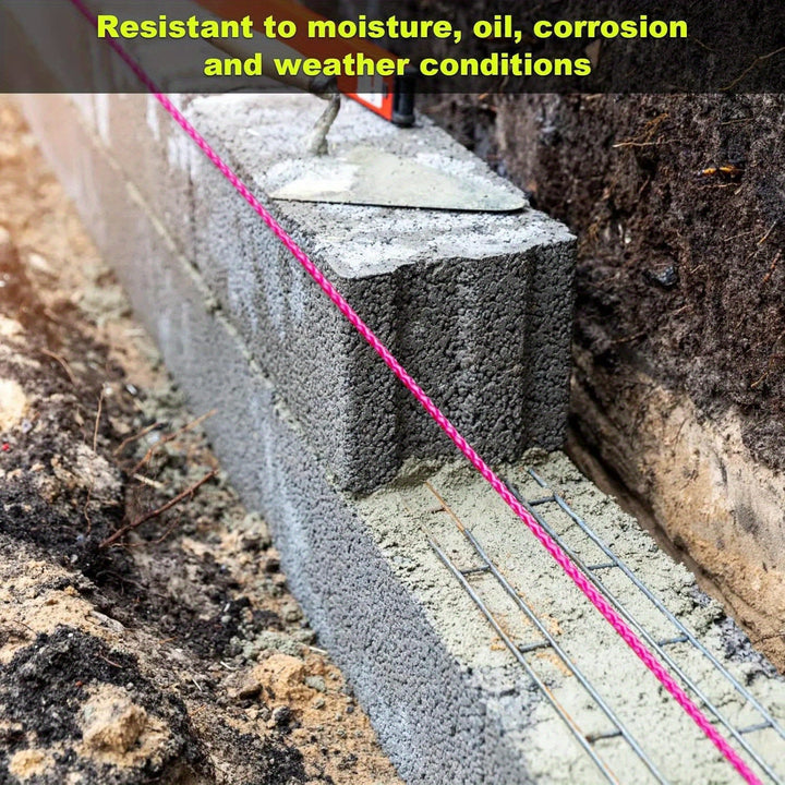 Carrete de Línea Mason con Mango Antideslizante, 164.59 metros de Cuerda Recargable 18 - Cable de Nailon Extra Fuerte para Jardinería, Camping, Equipo de Supervivencia y Bricolaje al Aire Libre