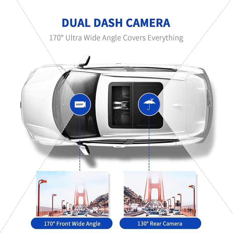 XRC TECH Dash Camara de Salpicadero Doble FHD 1080p