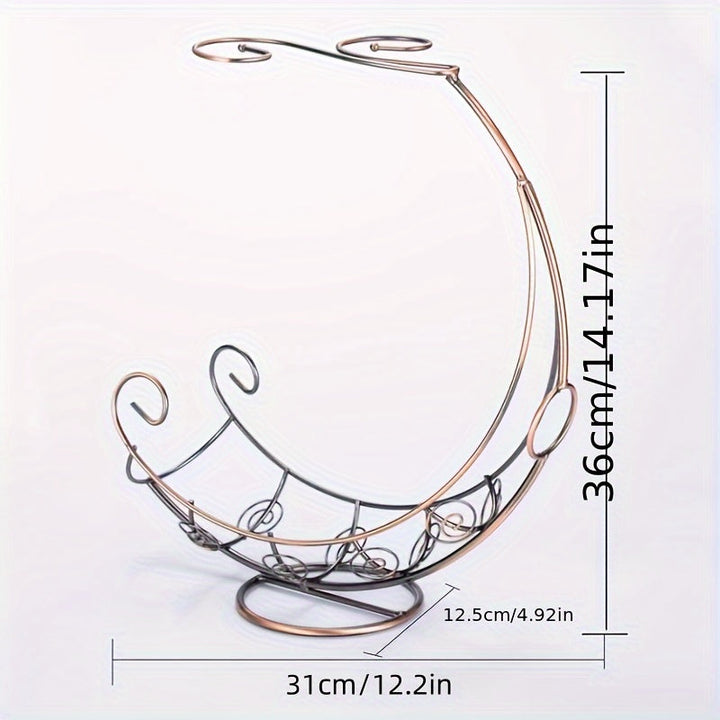 Soporte Elegante para Copas de Vino de Metal - Diseño al Revés para Decoración del Hogar, Perfecto para Almacenamiento en Cocina y Bar