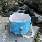 Baño de pies redondo plegable con asa - Tela Oxford rosa, perfecto para la relajación y el bienestar, ideal para Navidad, Halloween, Pascua, Acción de Gracias, Día de la Madre, baño de pies de bienestar | Elegante baño de pies | Baño de pies duradero