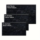 Alfombra de Área Lujosa en Peluche - Suave, Esponjoso, Lavable a Máquina, Antideslizante, Ideal para la Decoración del Salón o Dormitorio, Espuma de Rebote de 0.8mm, Material de Poliéster, Forma Rectangular