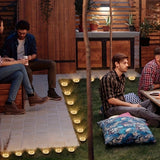 8 luces solares para jardín, iluminación LED para caminos, garajes, patios y jardines traseros, batería de níquel, montaje semi-inclinado, acabado pulido, control fácil con botón, diseño desmontable, iluminación cálida, cuerpo duradero de acrílico, espac