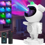 1 Proyector de Galaxia Astronauta con Luz Nocturna LED, Lámpara de Nebulosa y Altavoz Inalámbrico - Carga USB, Ajuste de Brillo Remoto, Tiempo de Sueño con Ruido Blanco, Ideal para Sala de Juegos, Decoración de Cine en Casa, Fiestas Temáticas de Hallowee