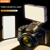 ZOMEI LED Luz para teléfono móvil y cámara, modo ajustable, luz de edición de video recargable, adecuada para teléfonos móviles, cámaras, portátiles, luces de teléfono para selfies, videoconferencias