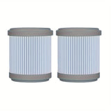Paquete de 2 Filtros de Repuesto para Purificador de Aire EJ-JHQ01 - Plástico ABS Duradero, Eliminación Eficiente de Polvo y Alérgenos, Compatible con Purificadores de Aire EJ-JHQ01