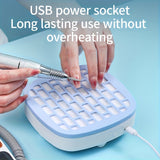 Recogedor de Polvo para Uñas Profesional - Aspiradora Mini USB con Motor Cepillado, 20.000 RPM, Bajo Ruido, Incluye Papel Filtro - Compacto y Portátil para Hogar, Viajes, Manicura y Pedicura, Herramienta de Belleza Esencial, Diseño Userfriendly, Alta Cal