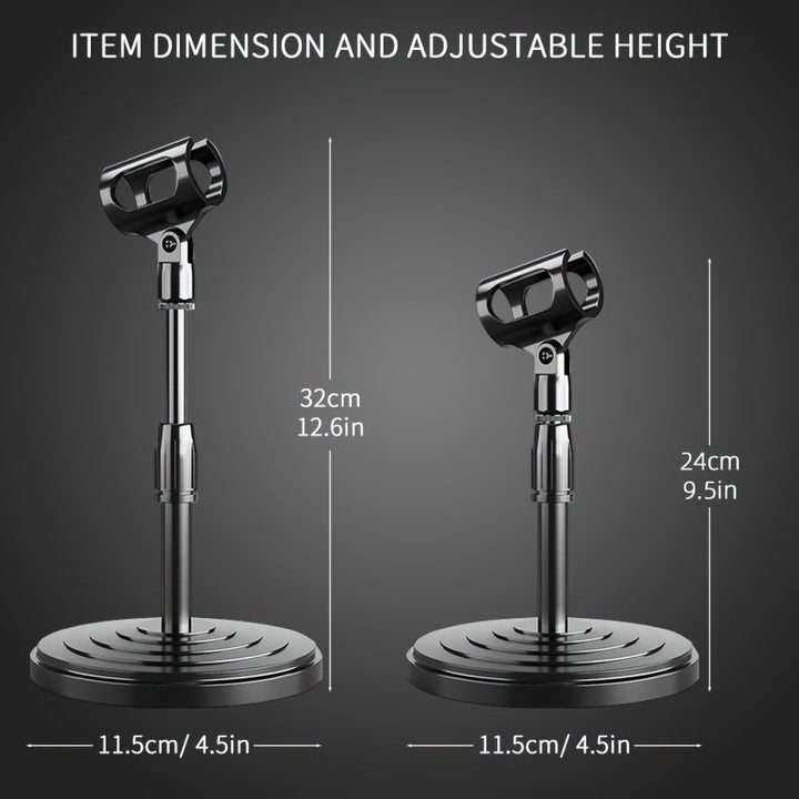 Soporte para micrófono de escritorio ajustable