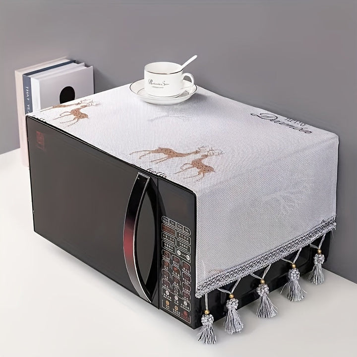 Cubierta Protectora de Poliéster Premium para Microondas - Accesorio de Protección para Electrodomésticos