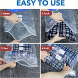 9 paquetes de bolsas de almacenamiento al vacío con bomba de aire manual, 2 XL + 3 grandes + 3 medianas, bolsas selladas que ahorran espacio, compresión hermética para ropa, almohadas, mantas, ropa de cama, plástico, no requiere energía, multiusos, forma