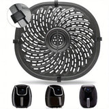 Bandeja y rejilla de repuesto para freidora de aire de acero inoxidable - Antiadherente, apto para lavavajillas, fácil de limpiar con diseño perforado para una cocción uniforme y alimentos fritos saludables, accesorios para freidora de aire