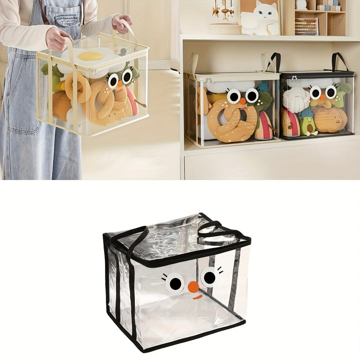 Caixa de Almacenamiento Plegable - Gran Capacidad, Plástico Duradero, Diseño Ahorra Espacio, Adecuada para Libros, Ropa, Juguetes, Muñecas, Cestos y Contenedores, para Organización del Hogar