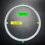 1 pieza de goma de silicona, anillo de sellado para tapa de cocinero, reemplazo para cocinero eléctrico de 2-6 litros