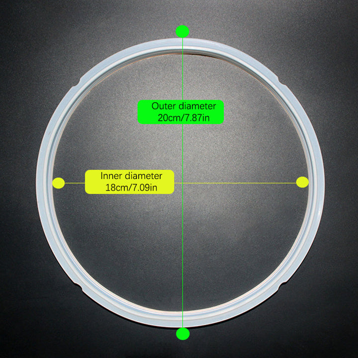 1 pieza de goma de silicona, anillo de sellado para tapa de cocinero, reemplazo para cocinero eléctrico de 2-6 litros