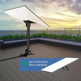 Kit de montaje de techo de Starlink Gen 3 de alta resistencia - Adaptador de tubo de pivote ajustable para plato estándar V3, construcción de acero duradera, no necesita batería, ideal para la configuración de Internet por satélite, configuración de plat