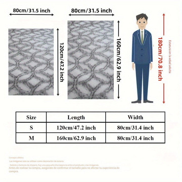 1pc, Alfombra Suave y Esponjosa para Sala de Estar, Dormitorio, Habitación, Juego, Mesa de Café/Té, Multiusos: Colchoneta de Fitness/Yoga, Tapete para Batería o Picnic/Camping, Ligera y Fácil de Doblar, Diseño en Forma de Anillo, Decoración para Hogar