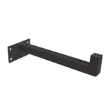 1 estante de arte de hierro montado en la pared, marco de acero inoxidable negro mate, resistente a la oxidación, se adapta a diferentes estilos de decoración | Ahorro de espacio, ideal para apartamentos pequeños, cocina, baño, práctico y decorativo!