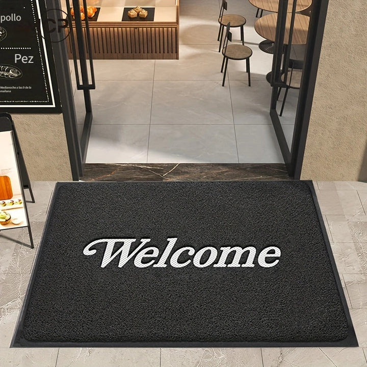 1 pieza de tapete comercial resistente al desgaste marca Shangmei, alfombra de bienvenida para entrada de hoteles y supermercados, antideslizante, gruesa y duradera, adecuada para entradas de supermercados, hogares, vestíbulos y pasillos, fácil de limpia