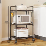 Estante de Almacenamiento de Cocina Multicapa y Versátil con Ruedas - Perfecto para Microondas, Ollas y Más - Ideal para la Organización del Hogar