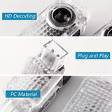 2 piezas luces de proyección para AUDI A4L, A6L, A3L, A5, A8L, Q2, Q3, Q5L, Q7 - Luces de puerta y focos radium 12-24V fáciles de instalar - Accesorios de alto brillo