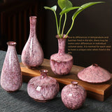 Juego de 6 floreros de cerámica estilo Art Deco, diseño moderno y minimalista con esmalte de horno cambiante, patrón de nubes, decoración para sala y dormitorio, bien empacados