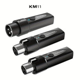 Transmisor y Receptor de Micrófono sin varillas 2.4Ghz, Sistema XLR, Adaptador Recargable para Mezcladora de Audio, Micrófono Dinámico