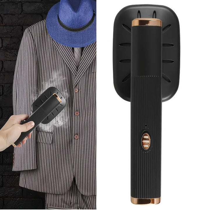 Plancha de mano portátil con USB, doble función para planchar y colgar, elimina arrugas rápidamente. Ideal para tejidos de punto, fibras sintéticas, lino, seda, negocios, viajes y uso en el hogar. Compacta y fácil de llevar, mantiene la ropa impecable y