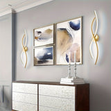 1 Juego de Lámparas de Pared LED Mini Modernas con Acabado Dorado - Diseño Semi-Encajonado Elegante para Dormitorio, Sala de Estar, Iluminación de Pasillos, Luces Decorativas para Espejos, Conectado a Tierra 110-240V, Uso en Ubicaciones Secas, Iluminació