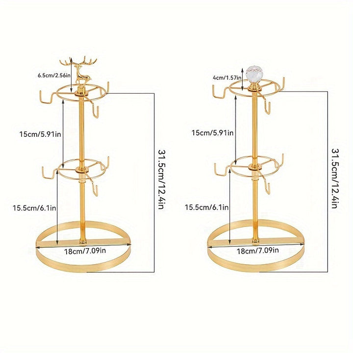 1pc Gancho para Taza de Café en Forma de Árbol, Estante de Almacenamiento para Tazas de Agua, Puede Almacenar 6 Tazas, Estante para Secar Tazas, Gancho para Tazas de Vino, Portavasos para Casa, Restaurante, Cocina, Oficina