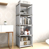 Un Sencillo Estante de Libros de Cinco Niveles de Hierro, Diseñado para Estudiantes y Jóvenes como Un Armario de Almacenamiento Creativo., Decoraciones para Estantes