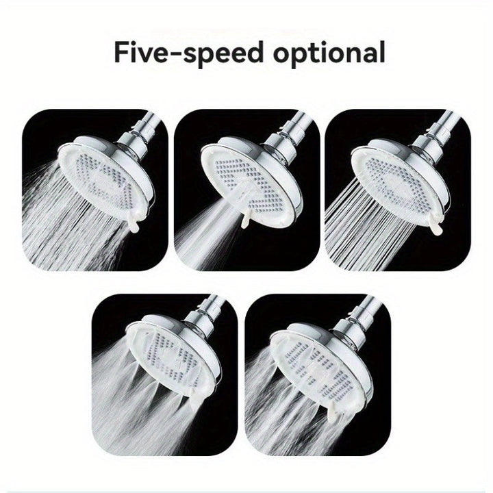 Boquilla de ducha de alta presión enchufable - boquilla universal para ducha con flujo potente, suministros perfectos para el baño