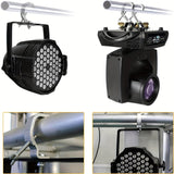 4piezas Ganchos de iluminación de escenario de aluminio y metal - Duraderos de 1.1 a 2 pulgadas de diámetro, no necesitan batería, fáciles de instalar para el montaje profesional de escenario, accesorios de iluminación de escenario | Acabado metálico ele