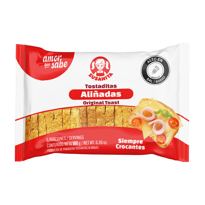 TOSTADA SUSANITA 180G ALINADA