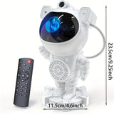 1 Proyector de Galaxia Astronauta con Luz Nocturna LED, Lámpara de Nebulosa y Altavoz Inalámbrico - Carga USB, Ajuste de Brillo Remoto, Tiempo de Sueño con Ruido Blanco, Ideal para Sala de Juegos, Decoración de Cine en Casa, Fiestas Temáticas de Hallowee
