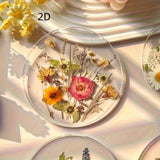 2D Plano, 2D Plano 4 Piezas Juego De Cojines De Acrílico, Cojines De Exteriores Estampados Coloridos, Decoración De Mesa De Regalo De Día De La Madre, Día De Cumpleaños, Diseño De Arte De Flores Silvestres, Patrón 2D Plano, Elección De Navidad, 2D Plano
