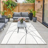 Alfombra de Camping Exterior de Poliéster Velvet 852gsm, Suave y Lavable a Máquina - Diseño Degradado Ultra-Suave para un Estilo Moderno, Antideslizante y Lavable, Ideal para Exteriores y Campamentos - Comodidad Lujosa en Crema para una Vida Relajada