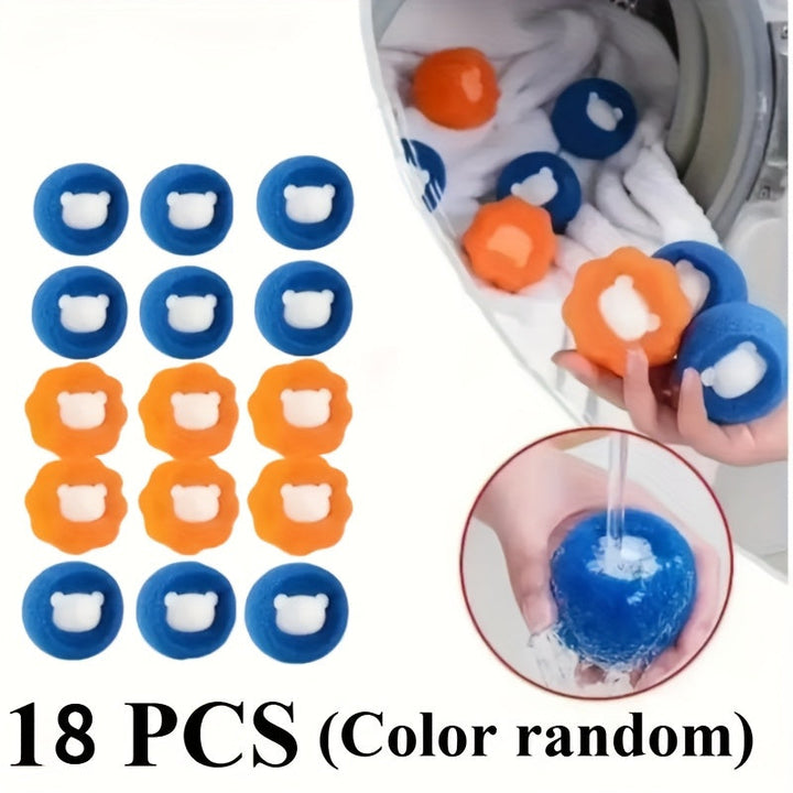 3/5/6 piezas de bolas de lavandería para eliminar el pelo de mascotas - Ahorro de tiempo y energía, reducción de arrugas, no necesita electricidad, poliéster duradero, ideal para prendas delicadas y lavados pesados, accesorios para la lavandería, diseño